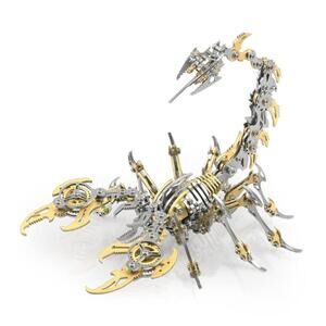 3D Metal Silver Golden Scorpion King DIY Assembly Educational Jigsaw Puzzle